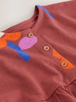 Next Orange rétro - Robe en jersey (3mois à7ans) Sale