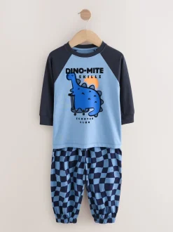 Next - Lot de 3 pyjamas oversize (9mois-10ans) Orange/Dinosaur marine Hot