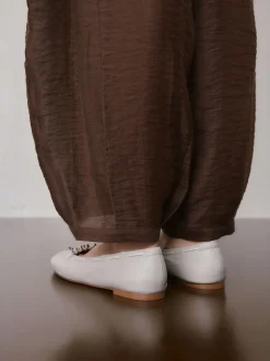 Next os - Chaussures plates Forever Comfort® en cuir à breloque froncée Best