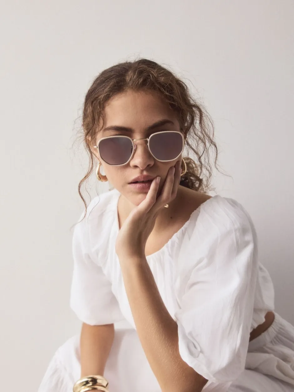 Next os - Lunettes de soleil rondes en métal Best