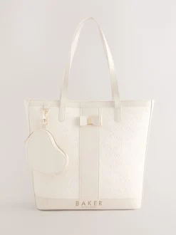 Baker by Ted Baker os - Sac cabas en PU en relief Sale