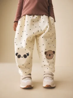 Next Ours blancs Mono à pois - Pantalons avec ornements style tonneau (3mois-7ans) Outlet