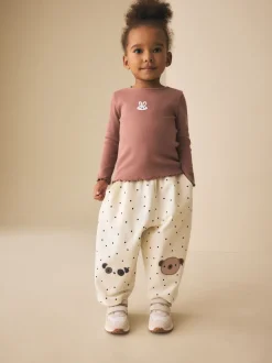 Next Ours blancs Mono à pois - Pantalons avec ornements style tonneau (3mois-7ans) Outlet