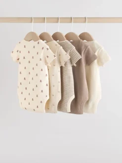 Next ours marron - Bodys pour bébés Manches courtes 5 Pack Sale