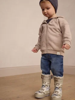 Next - Bottes en caoutchouc thermique Thinsulate™ avec extrémité doublée ours marron Sale