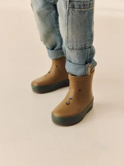 Next - Bottines en caoutchouc avec doublure chaude ours marron Discount