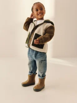 Next - Bottines en caoutchouc avec doublure chaude ours marron Discount