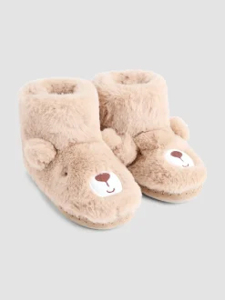 Jojo Maman Bébé ours marron - Chaussons bottes en peluche Outlet