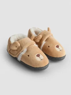 Jojo Maman Bébé - Chaussons ours marron