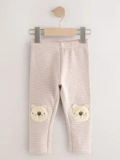 Next Ours rayé écru - Leggings embellis (3mths-7yrs) New