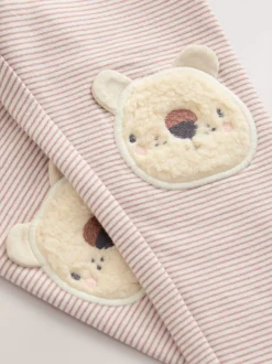 Next Ours rayé écru - Leggings embellis (3mths-7yrs) New