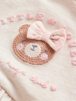 Next Ours rose brodé - Barboteuse Jersey Baby 3 Pack