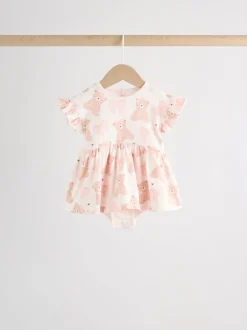 Next Ours rose brodé - Barboteuse Jersey Baby 3 Pack