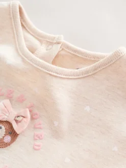 Next Ours rose brodé - Barboteuse Jersey Baby 3 Pack