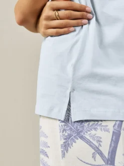 Next Palmier violet lilas - Pyjama à manches courtes Online