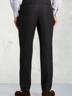 Brook Taverner Pantalon en laine à plis simples
