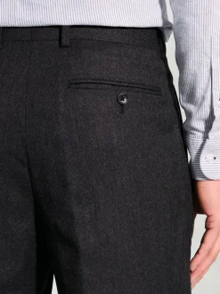 Brook Taverner Pantalon en laine à plis simples