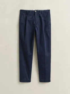 Gant Pantalon chino décontracté en sergé plissé Outlet