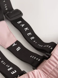 Baker by Ted Baker Pantalon de ski rembourré rose imperméable à logo Clearance