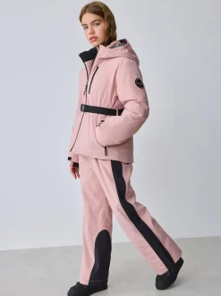 Baker by Ted Baker Pantalon de ski rembourré rose imperméable à logo Clearance