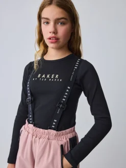 Baker by Ted Baker Pantalon de ski rembourré rose imperméable à logo Clearance