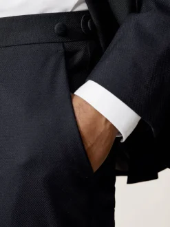 Reiss Pantalons de smoking Sinatra en jacquard de laine mélangée coupe classique