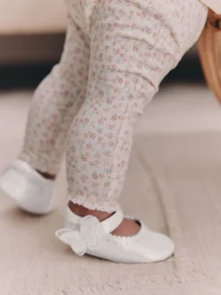 Next papillon scintillant Blanc - Chaussures Mary Jane pour bébé (0-18mths) Outlet