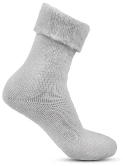 Totes Paquet de chaussettes de lit thermales brossées pour dames de 2 Clearance