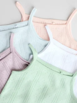 Next pastel - Lot de 5 bodys débardeurs en maille pointelle pour bébé Online