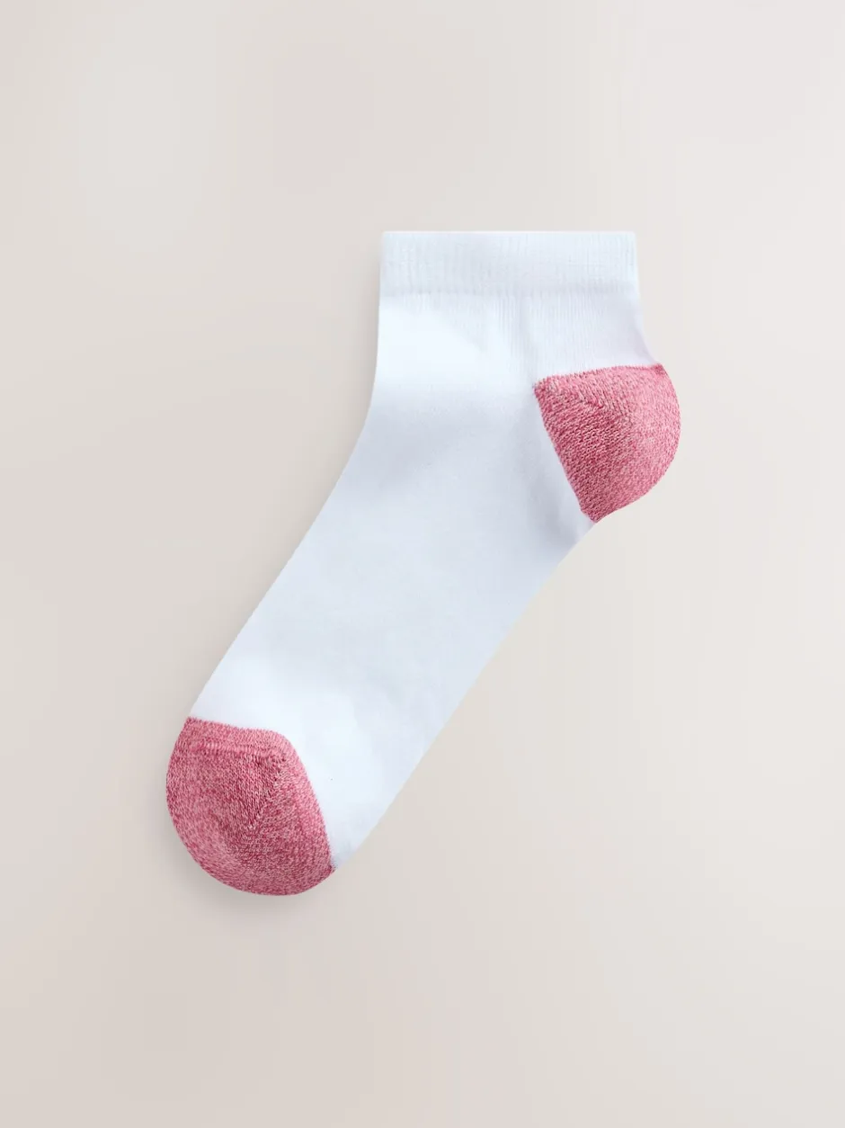 Next pastel - Lot de 4 paires de chaussettes de sport blanches à talon et bout Sale