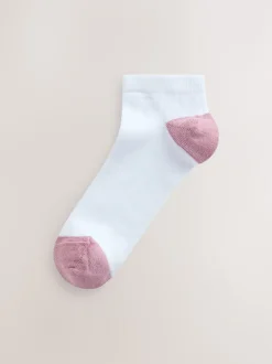 Next pastel - Lot de 4 paires de chaussettes de sport blanches à talon et bout Sale