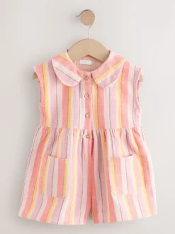 Next Pastel rayé - Chemises Col Combinaison (3mths-7yrs) Discount