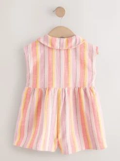 Next Pastel rayé - Chemises Col Combinaison (3mths-7yrs) Discount