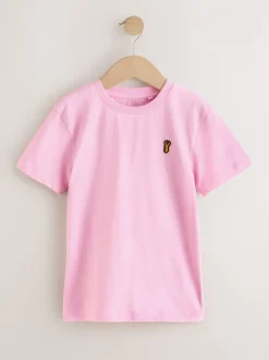 Next - T-shirt brodé Manches courtes Stag 4 Pack (3-16ans) Pastels Hot