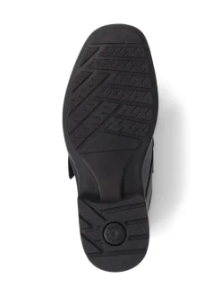 Pavers Chaussures noires à fermeture tactile en cuir Outlet