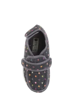 Pavers Gris Chaussons complète à fermeture tactile New