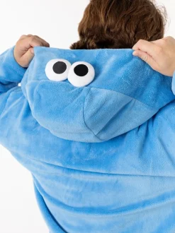 Vanilla Underground Peignoir à capuche Sesame Street Cookie Monster