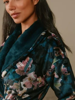 B by Ted Baker Peignoir bleu canard foncé fleuri Sale