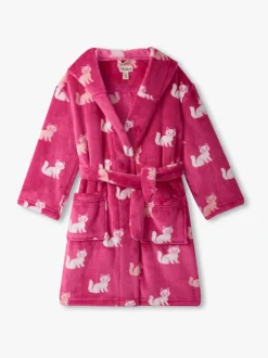 Hatley Peignoir rose en polaire duveteuse Little Kitties Clearance