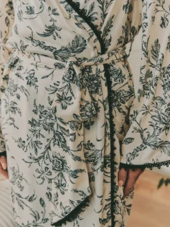 Laura Ashley Peignoir en viscose Outlet