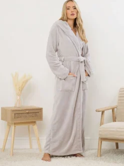 Long Tall Sally Peignoir Maxi en coton à capuche Best