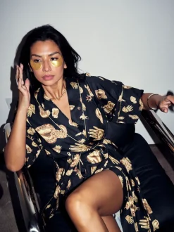 Never Fully Dressed Peignoir Charm en satin Best