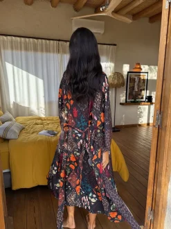 Never Fully Dressed Peignoirs en satin Gamme longue Online