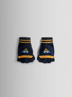 Jojo Maman Bébé Pelleteuse bleue - Mitaines doublées de polaire Best