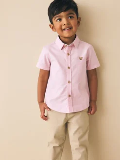 Next Personnage à Rayure Rose - Chemise Oxford à manches longues (3mths-7yrs) Clearance