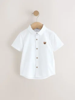 Next Personnage blanc - Chemise Oxford à manches longues (3mths-7yrs)