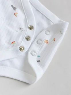 Next Personnage blanc - Manches longues 100% Coton Bébé Body