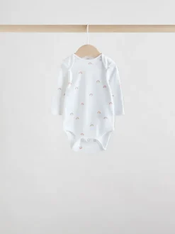 Next Personnage blanc - Manches longues 100% Coton Bébé Body