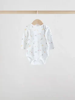 Next Personnage blanc - Manches longues 100% Coton Bébé Body