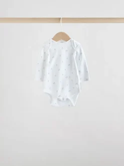 Next Personnage blanc - Manches longues 100% Coton Bébé Body